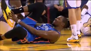 Kevin Durant suffers ankle injury against Golden State (12-18-14)