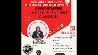 Economic Development Estate Planning Webinar