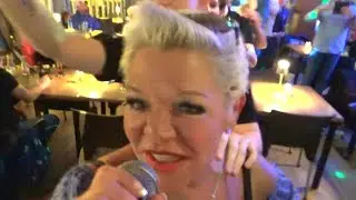 Jolanda Philippi bij Eetcafe Pinocchio    Benidorm 28-04-2024