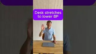 Desk stretches to lower blood pressure #breathnow #highbloodpressure #stretching #stretch