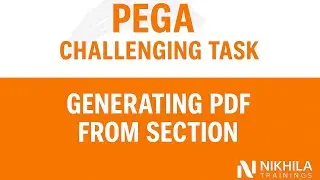 Challenging Real time Pega tasks| Generate PDF based on multiple sections whats app 91 8019256326.