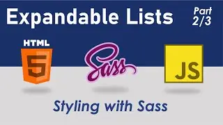 Expandable Lists #2 - Styling with SASS
