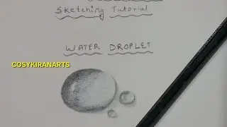 How to draw a Droplet 💧 | Water Droplet Sketch | Pencil sketching | Shading tutorial 