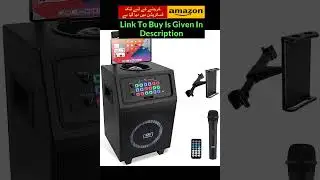 Portable Karaoke PA Speaker System - 600W 8&rdquo; Rechargeable BT Speaker, TWS, Party Lights | rcn amazon