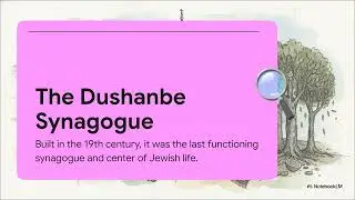 English version - History of the Last Synagogue of Dushanbe and the Jewish Community.