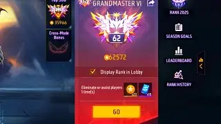 FREE FIRE BR RANK INDIA TOP 40 GRANDMASTER RANK PUSH LIVE #playgalaxy