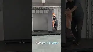 Foldable & Spliceable LED Poster Display: Instant Setup, Modular Video Walls & Cable-Free Signage