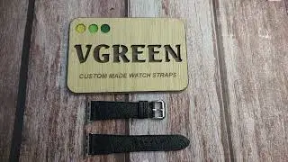 Black Full Grain Ostrich Leather Strap For Apple Watch Series 6 (40mm)