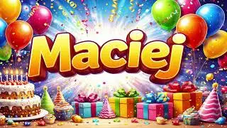 Maciej &ndash; Najpiękniejsza Urodzinowa Piosenka | Sto Lat 🎂