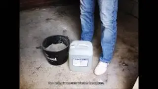 Mit Zementmix machen Sie den Zementboden durch und durch wasserdicht