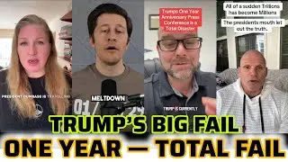 TRUMP'S One Year Anniversary Press Conference is a Total DISASTER 