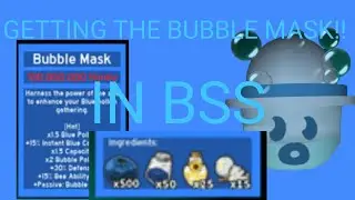 GETTING THE BUBBLE MASK IN BEE SWARM SIMULATOR!! #beeswarmsimulator #beesmas 