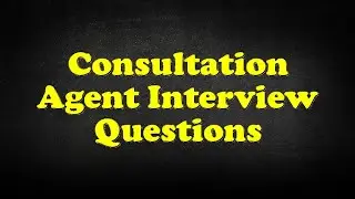 Consultation Agent Interview Questions