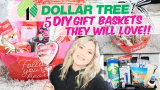 Valentines Day Gift Ideas! Dollar Tree Gift Basket DIY