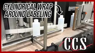 Automatic Cylindrical Labeling System - Tronics S3S Automatic Label Applicator | CCS Demo
