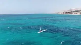 Speed loop crash on a big chop in Fuerteventura | Windsurfing