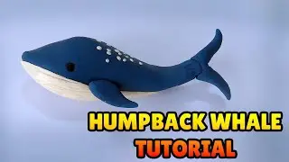 🔴 DIY How to Make HUMPBACK WHALE - Polymer Clay, plastilina and Fondant Tutorial