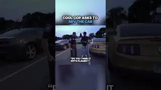 Cool cop asks to rev mustang😎(🎥: ThatGuyMarin)