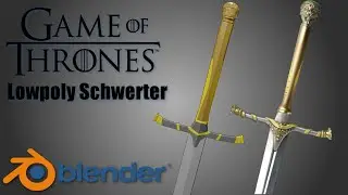 Game of Thrones Lowpoly Schwerter modellieren mit Blender 2.8 PART 2