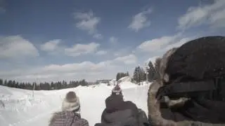 La glissade sur tube aux Super Glissades de St-Jean-de-Matha