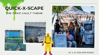 🚨Quick-X-Scape: Toxic Vault☣️🧪 10x10 Pop-Up Escape Room | Portable Theme for Events, Rentals & Sales