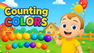 Counting Song with Colors 🌈 Numbers 1 to 10 for Kids | Peekaboo Rhyme
