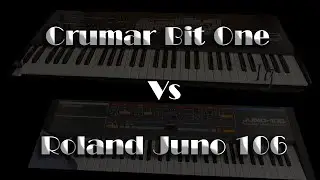 Crumar Bit One Vs  Roland Juno 106 - Quick waveform and VCF Comparison - no talking
