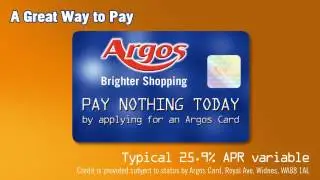Argos Credit Card In-store TV Advert