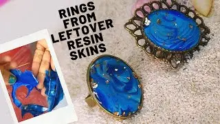 IDEAS TO REUSE RESIN SKINS | BEZEL RINGS | RESIN ART | RESIN RINGS