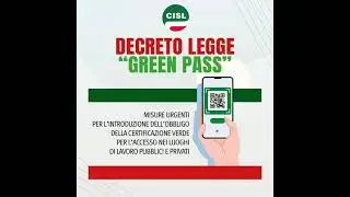 Card CISL Decreto Legge Green Pass