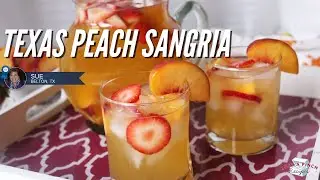 Texas Peach Sangria | refreshing summer cocktail 🍑🍹