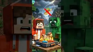 JJ and Big Creeper eating fish 🐠🔥▪️MINECRAFT MAIZEN ANİMATION #shorts #minecraft