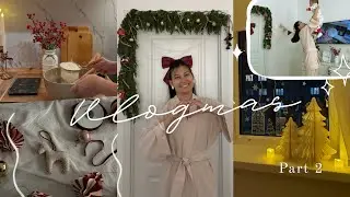 Vlogmas | Украшаю дом и пеку имбирное печенье. Часть 2