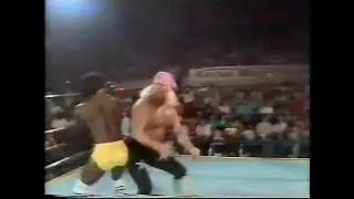 Jimmy Valiant & Rocky King in action   Worldwide Sept 21st, 1985