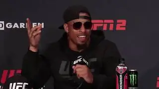 Greg Hardy UFC Boston Post Fight Press Conference/Win overturned from using an Inhaler
