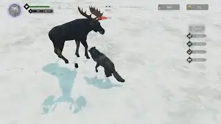Wolf Simulator part 3 yay its winter time to eat a penguin
