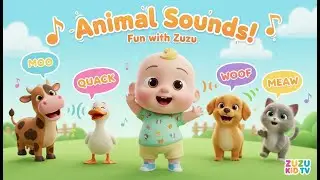 Animal Sounds Fun with Zuzu &ndash; Nursery Rhyme, Animal Learning, and Toddler Play