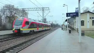 Stacja Piotrków Tryb i pociągów parę I 6.02.2022