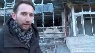 Ukraine crisis: Terrified residents take shelter under the abandoned wreckage of Donetsk
