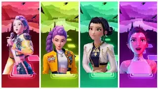 Kpop Demon Hunters: Rumi 🆚 Mera 🆚 Zoey🎶 Tiles hop EDM Rush