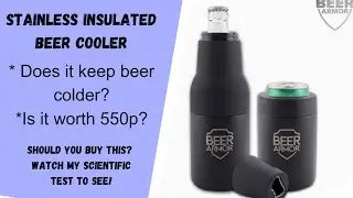 Beer Armor, Beer koozi, Stainless insulated beer cooler