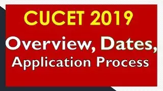 CUCET 2019 application process, dates (Central University Combined Entrance Test 2019)