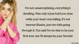 Sabrina Carpenter - because i liked a boy (lyrics)