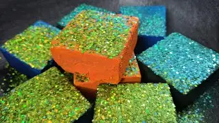 A Full Box of Vibrant Dyed Multicolour Blocks Crush ASMR • Best of Throwbacks • Please Subscribe 💐🌈