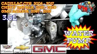 Cadillac CTS SRX Buick Enclave Allure Chevy Caprice Equinox GMC Terrain Water Pump Replacement