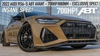 CRAZY SPEC! 2022 AUDI RS6-S AVANT ABT 700HP - TACTICAL GREEN AUDI EXCLUSIVE - IN DETAIL 4K