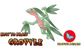 How To Draw Grovyle Pokemon | Coloring and Drawing For Kids