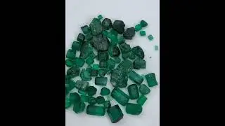 Beautiful Natural Swat Emerald 💚 | 90 Carats Rough | Size: Under 1 to 6 Carats