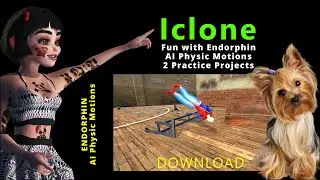 Iclone Animation Project #21😊Download 2 Iclone Projects Endorphin PRACTICE Character Creator Blender