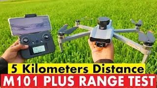 M101 Plus Drone 5KM Range Test 🚀 Dual 8000mAh Battery | Best Long Range Drone 2026 (USA)